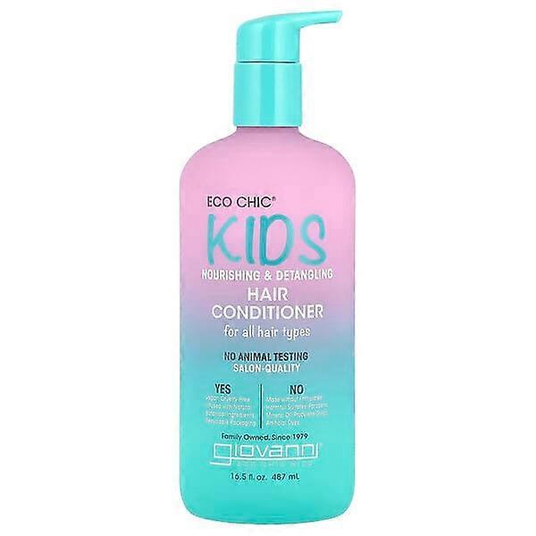 Giovanni, Eco ChicÃÂÃÂÃÂÃÂÃÂÃÂÃÂÃÂ® Kids, Nourishing & Detangling Hair Conditioner, For All Hair Types, 16.5 fl oz (487 ml)