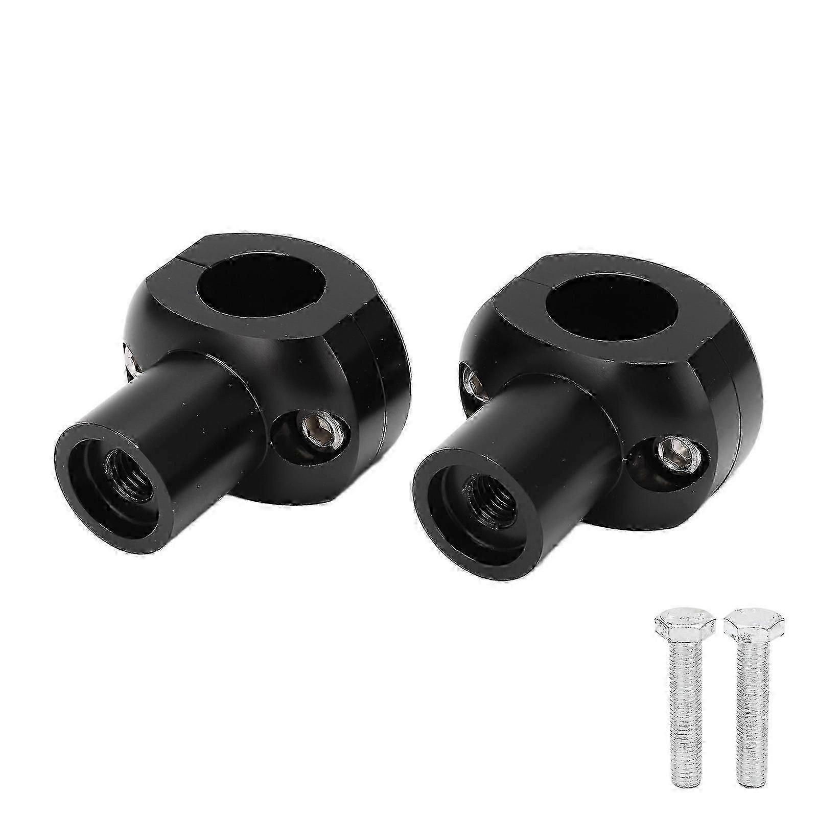 Motorrad Lenker Riser 25mm CNC Lenkerheber Universal Schwarz Hwy