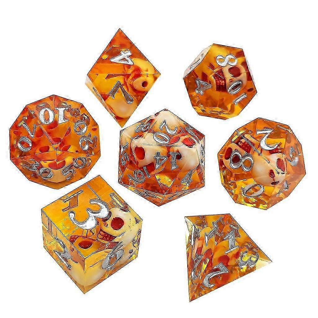 25-26 Resin Dice COC Cthulhu Dndtrpg D6 Skull Board Game Toys