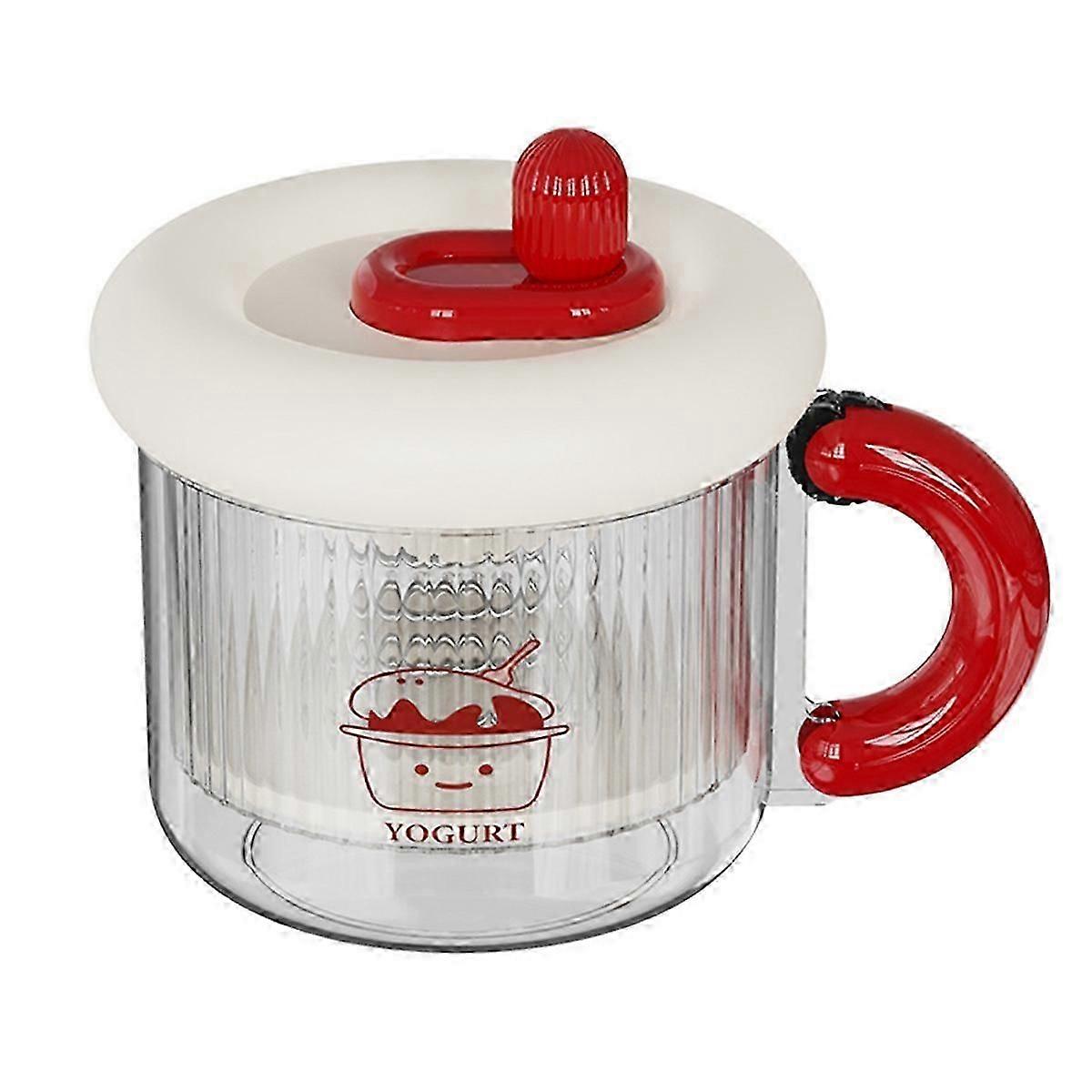 yogurt maker with self cooling filter for greek yogurt and whey separation yogurt bowl with filter gauze for extracting dry whey self cooling yogurt s