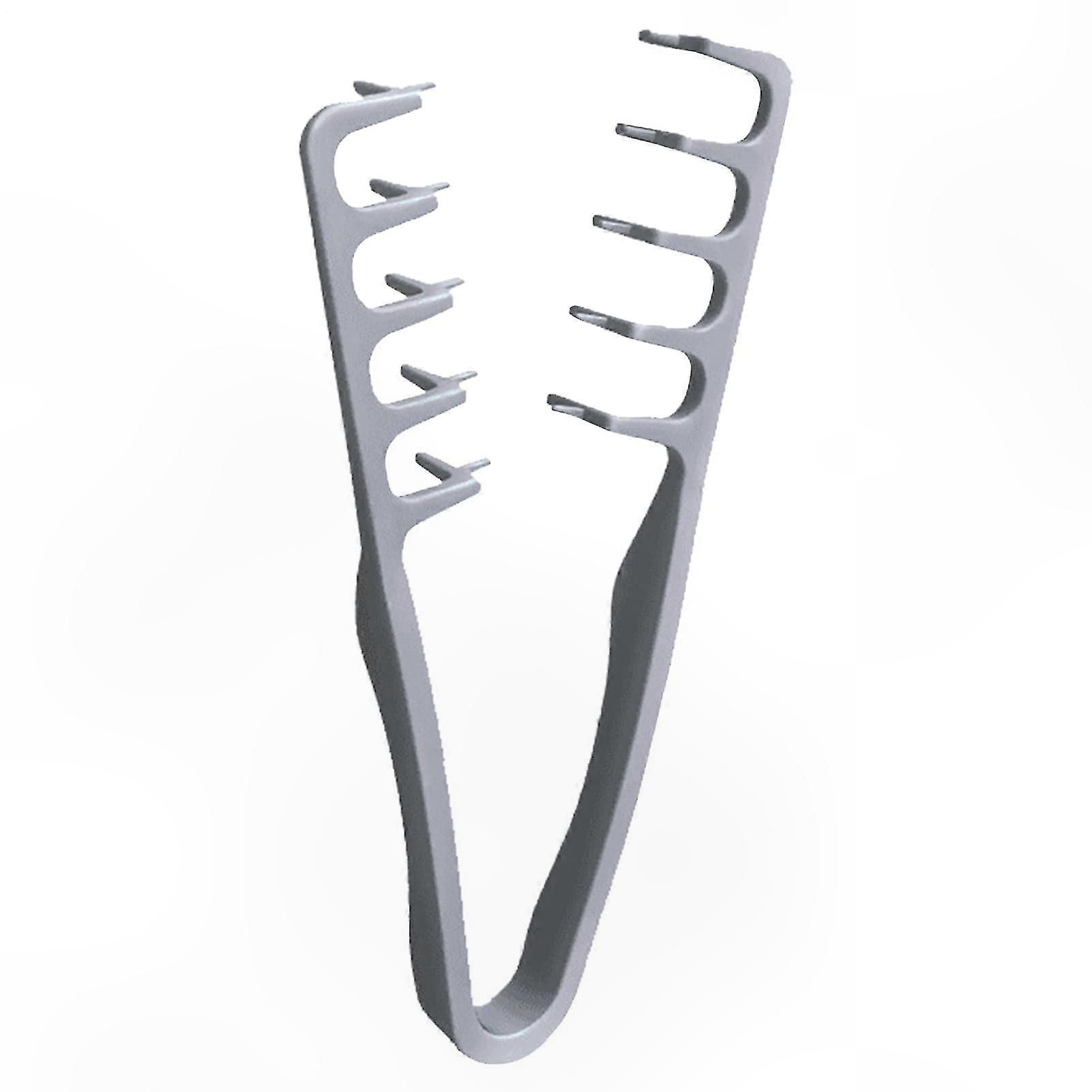 Texturovací hřeben pro objem vlasů a zvednutí kořínků - stylingový nástroj se širokými zuby pro ženy, šedý