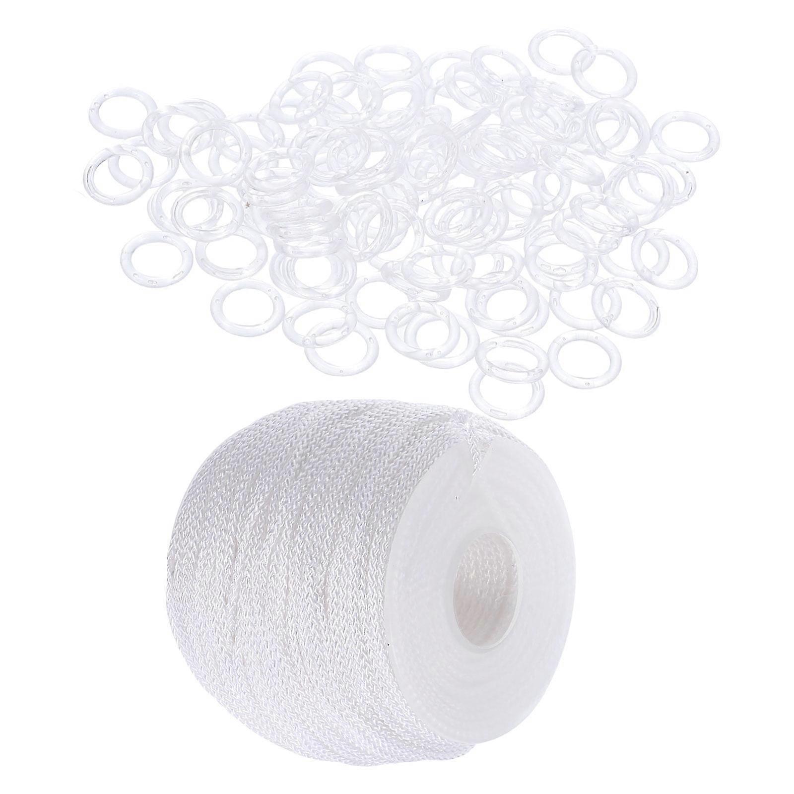 White Curtains Window Plastic Rope Roman Blind Accessories Hardware