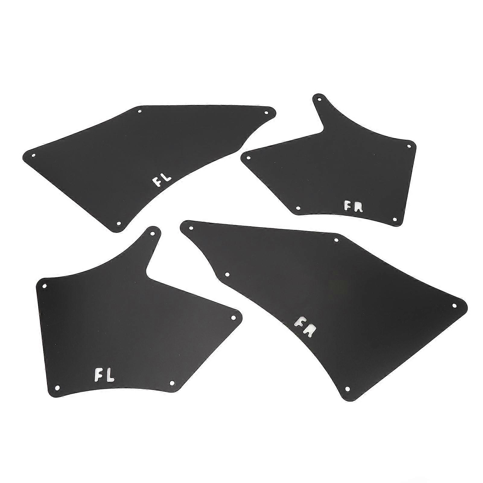 4PCS Splash Guards Liner Shields with Clips Front Left Right Wheel Inner Mudguards Liner Set for Tacoma 2005 to 2020 Black 