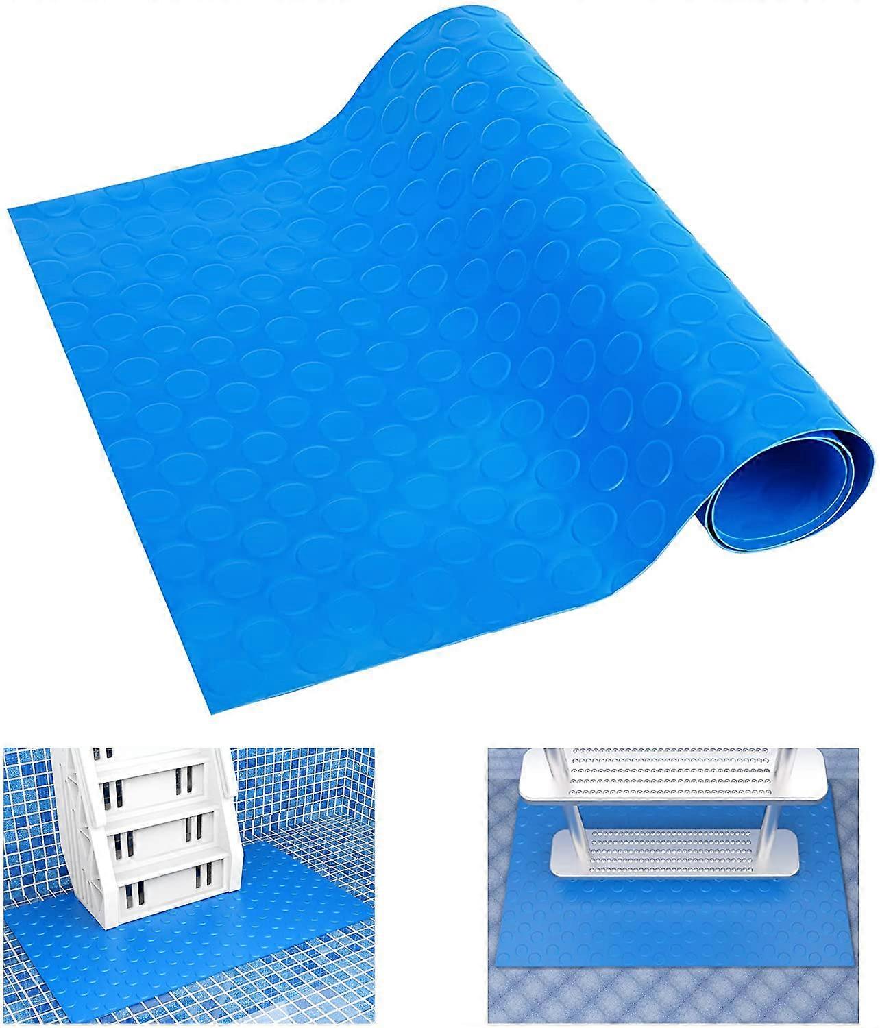 Pool Ladder Mat 16 X 36 Inches, Large Pool Step Mat With NonSlip Texture, Protective Ladder Pad For Above Ground Pools