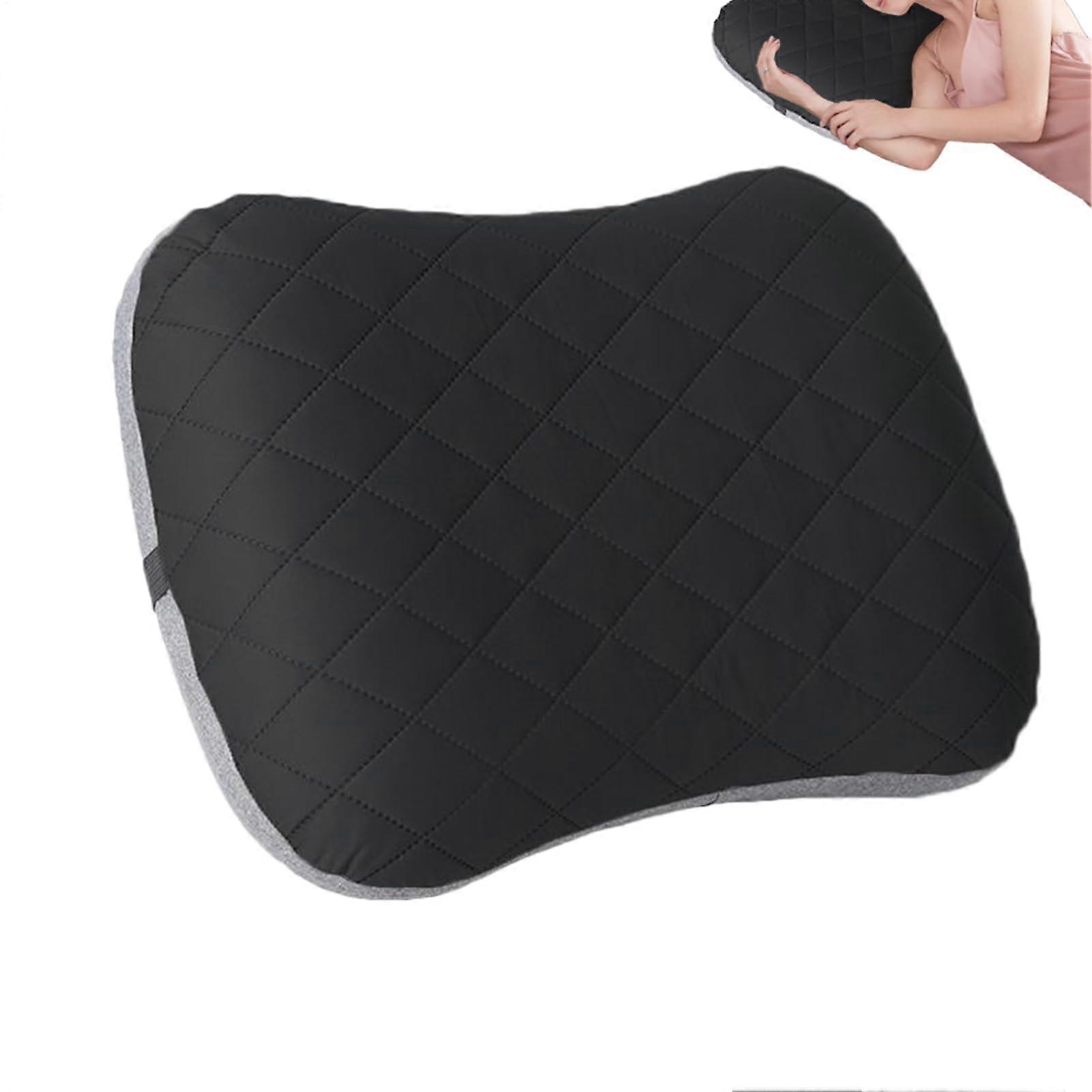 Inflatable Pillows for Travel  Portable Airplane Headrest, Foldable Removable Pillow for Backpacking, Camping, Black