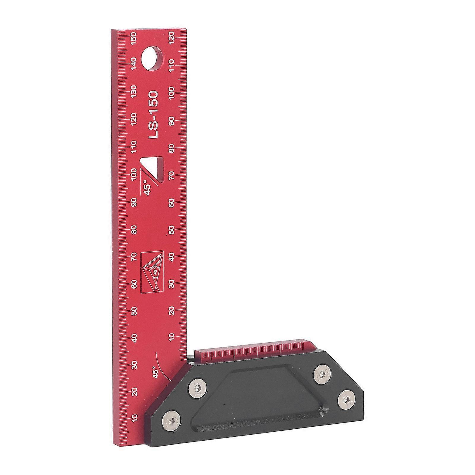 150mm Double 45 Degree Woodworking Angle Ruler L Measurements Ruler for Carpenters Measuring and Marking