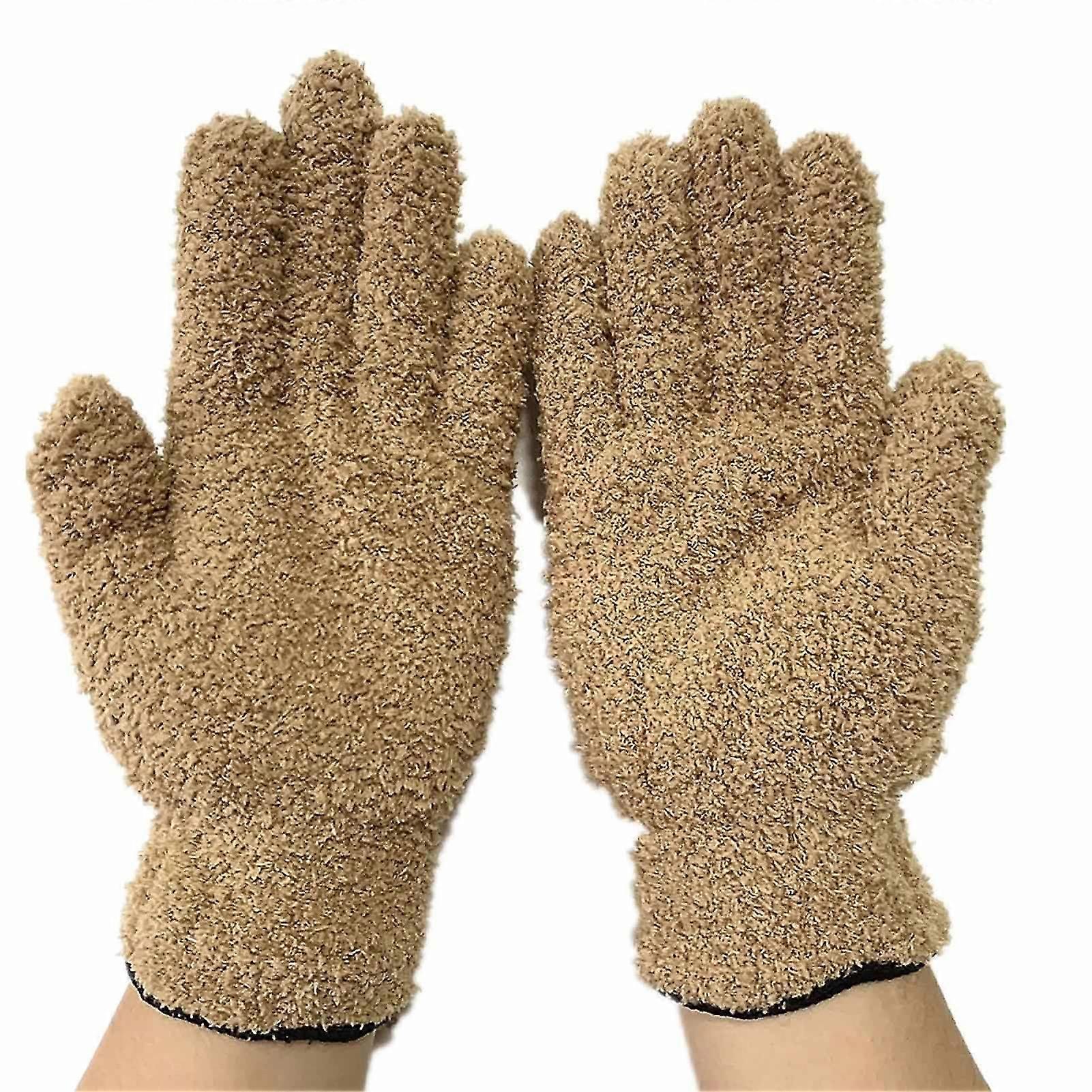 Microfiber Dusting Cleaning Glove Mitt Car Window Dust Remover Tool Reusable New