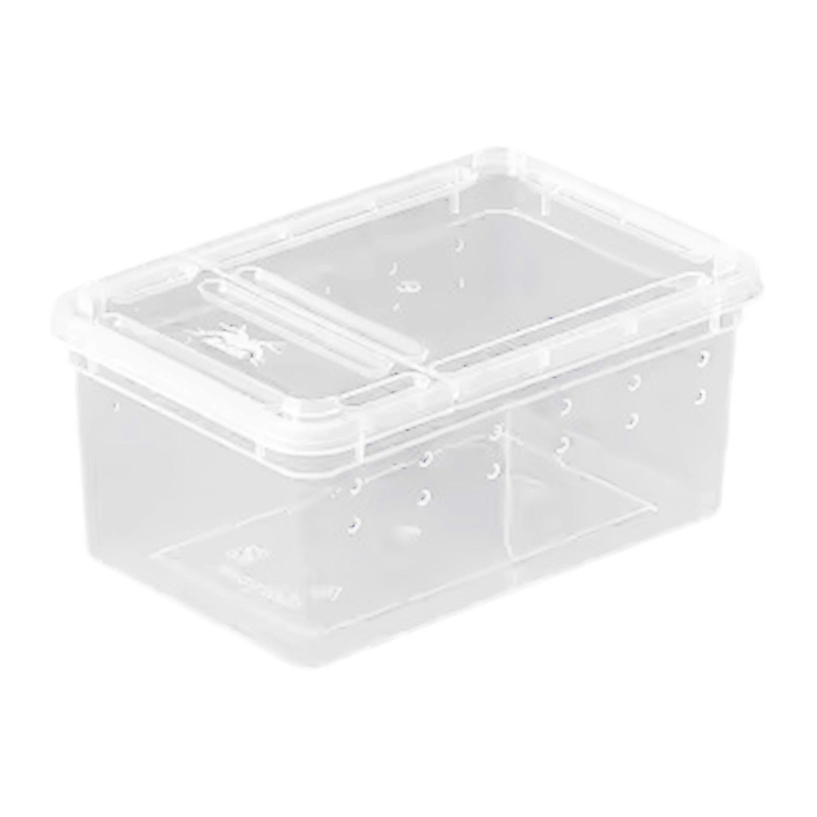 Reptile Feeding Box Breeding Box House Hatching Container Transparent Terrarium