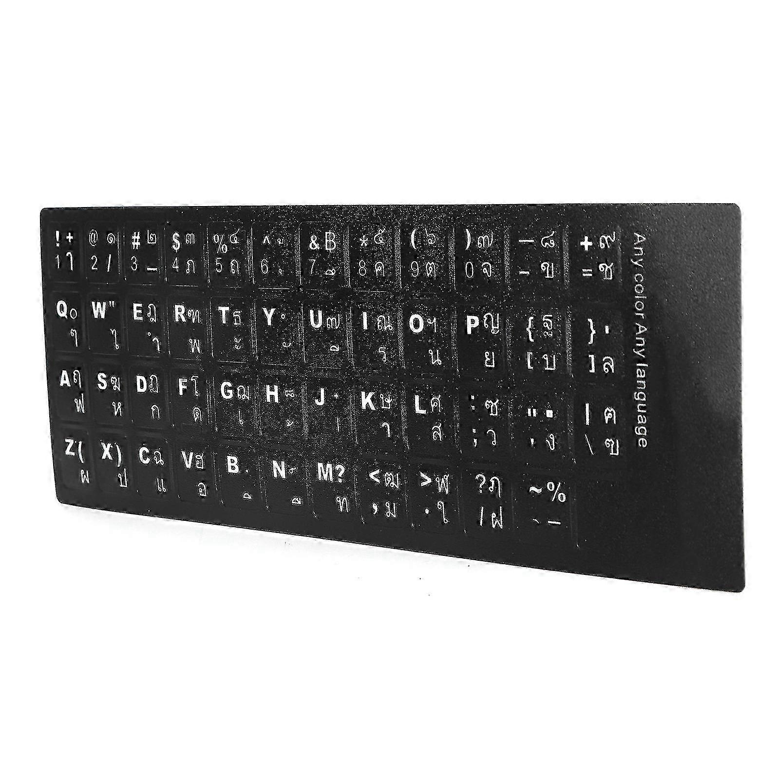 Thai Keyboard Sticker Replacement Keyboard Sticker for Desktop Computer Laptop Accessory