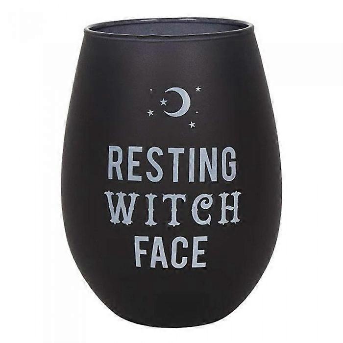 Something Different Resting Witch Face Stemless Wine Glass