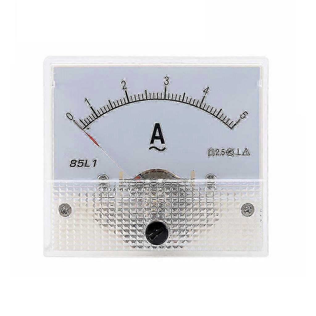 85L1 Analog AC Panel Ammeter with Dial Pointer Current Gauge for Electrical Measurement