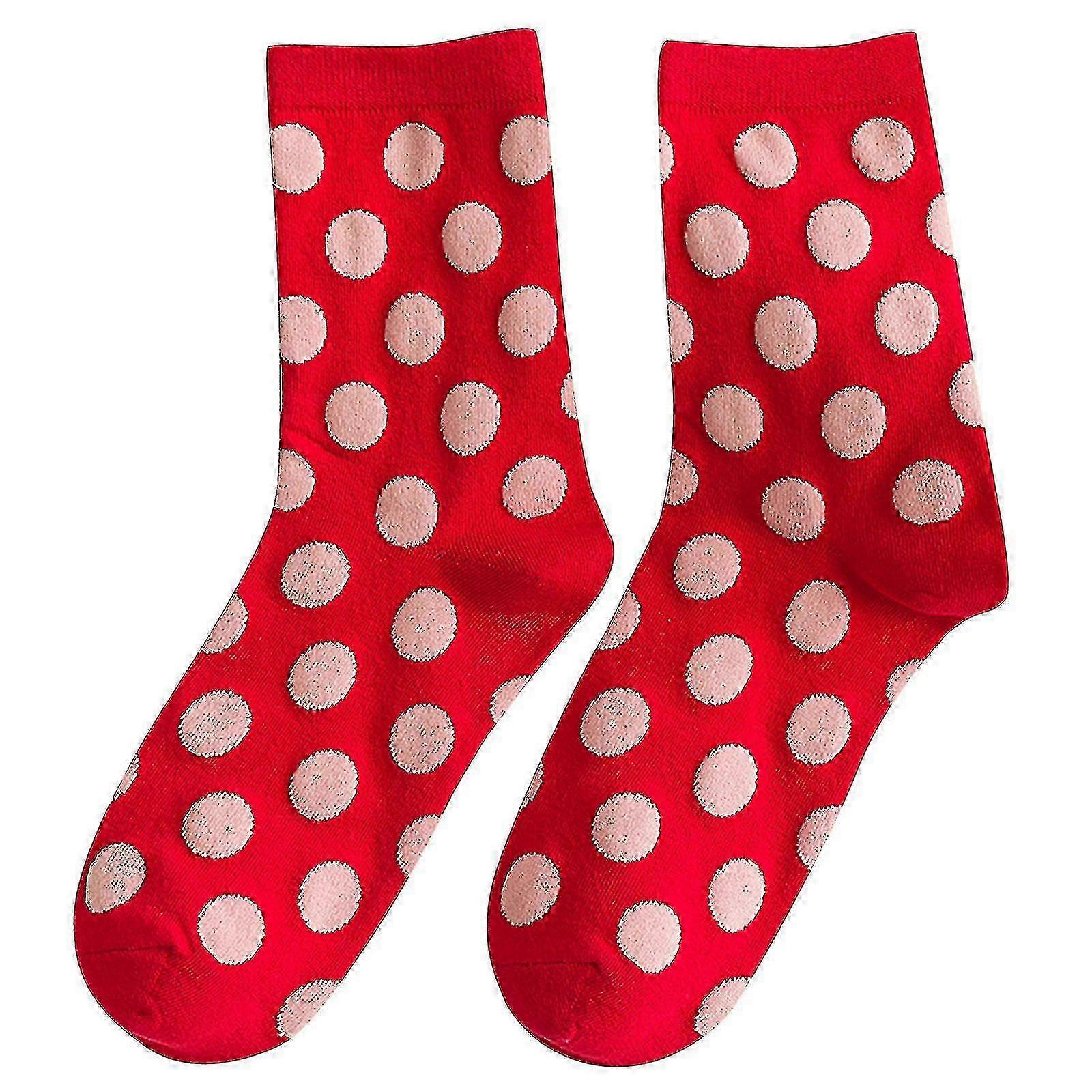 בגדי ריקוד נשים חורף אדום גרביים תרמי נעים גרביים למתנות