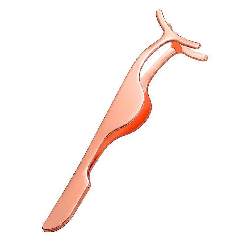 Eyelash Tweezer Applicator & Removal Tool (3PCS, Rose Gold)