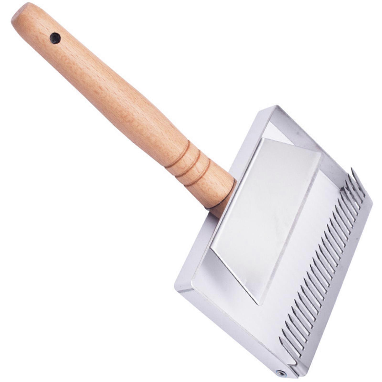 Wooden Handle Uncapping Fork Honeycomb Scraper Bees Hives Opening Scraping Cutter Apiculture Beekeeper Equipment Multicolor