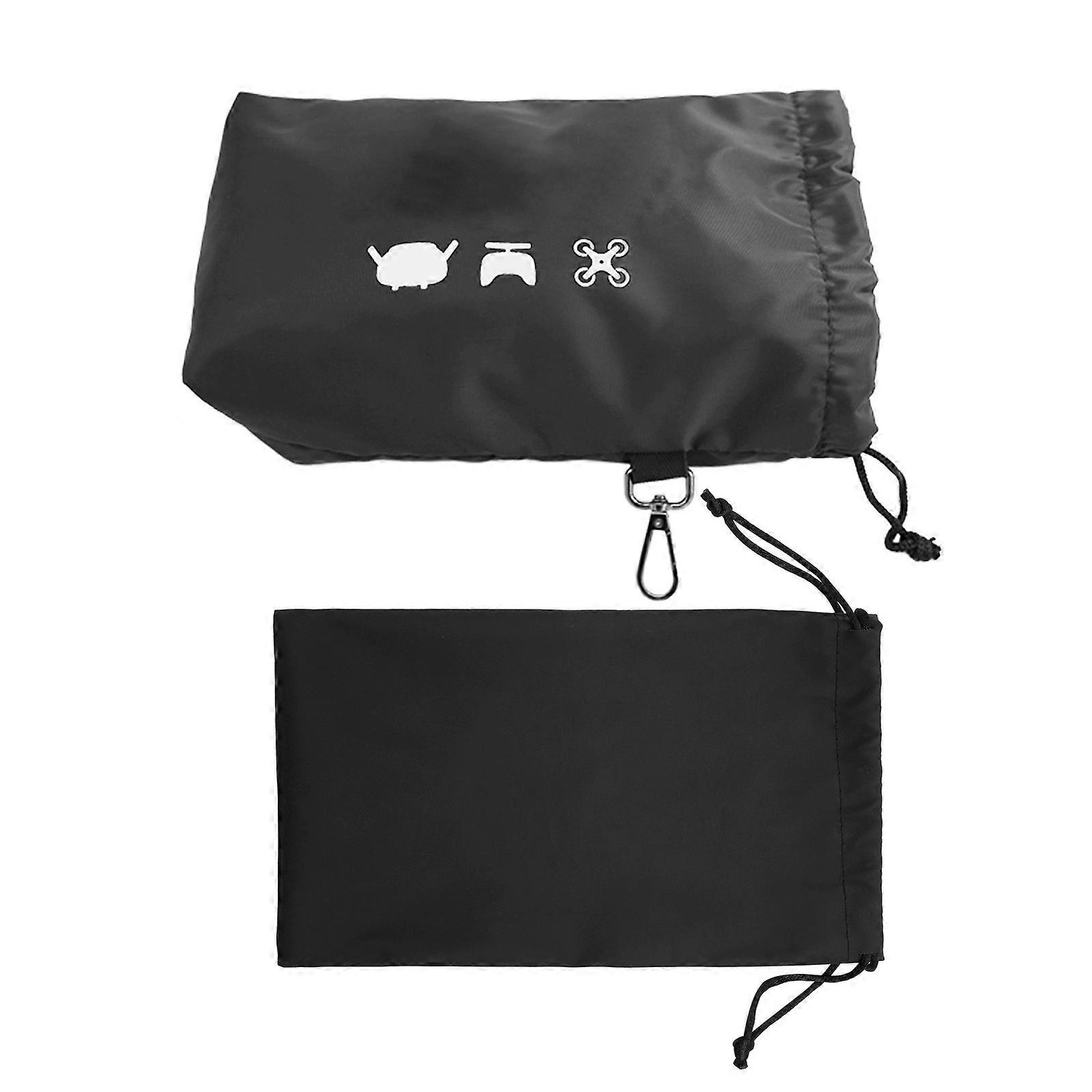 Soft Velvet FPV Goggles Carrying Case Quick Access Drawstring Lightweight Travel Handbag Drones Body Remote Control Multicolor