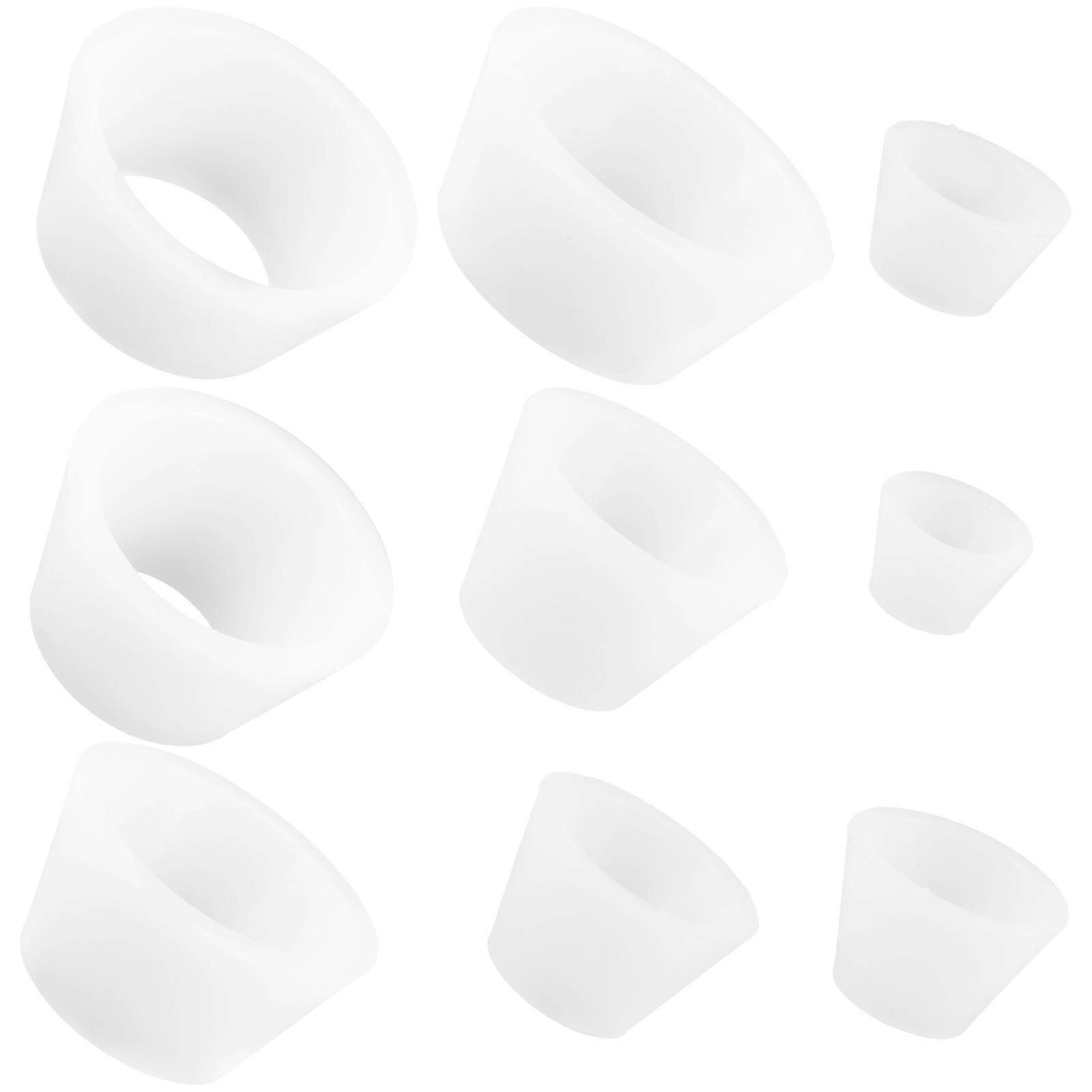 Funnel Sealing Ring Silicone Flask Funnel Adapter Set for Filtering 9Pcs