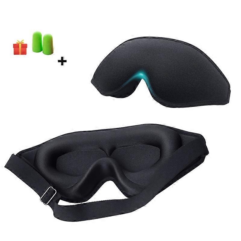 3D Sleep Mask Natural Sleeping Eye Mask Comfort Three Dimensional Design Memory Foam Face Mask Eyeshade Night Breathable