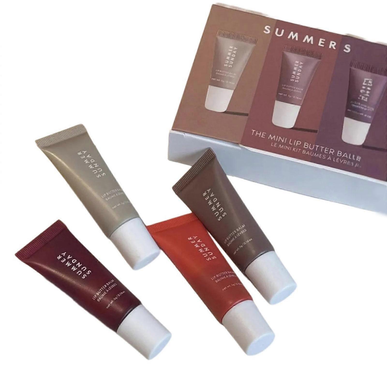 Velvety Smooth lip glosses Set Buildable Color Hydrating Lip Balm Payoff Lightweights Textures For Sensitive Lips Multicolor