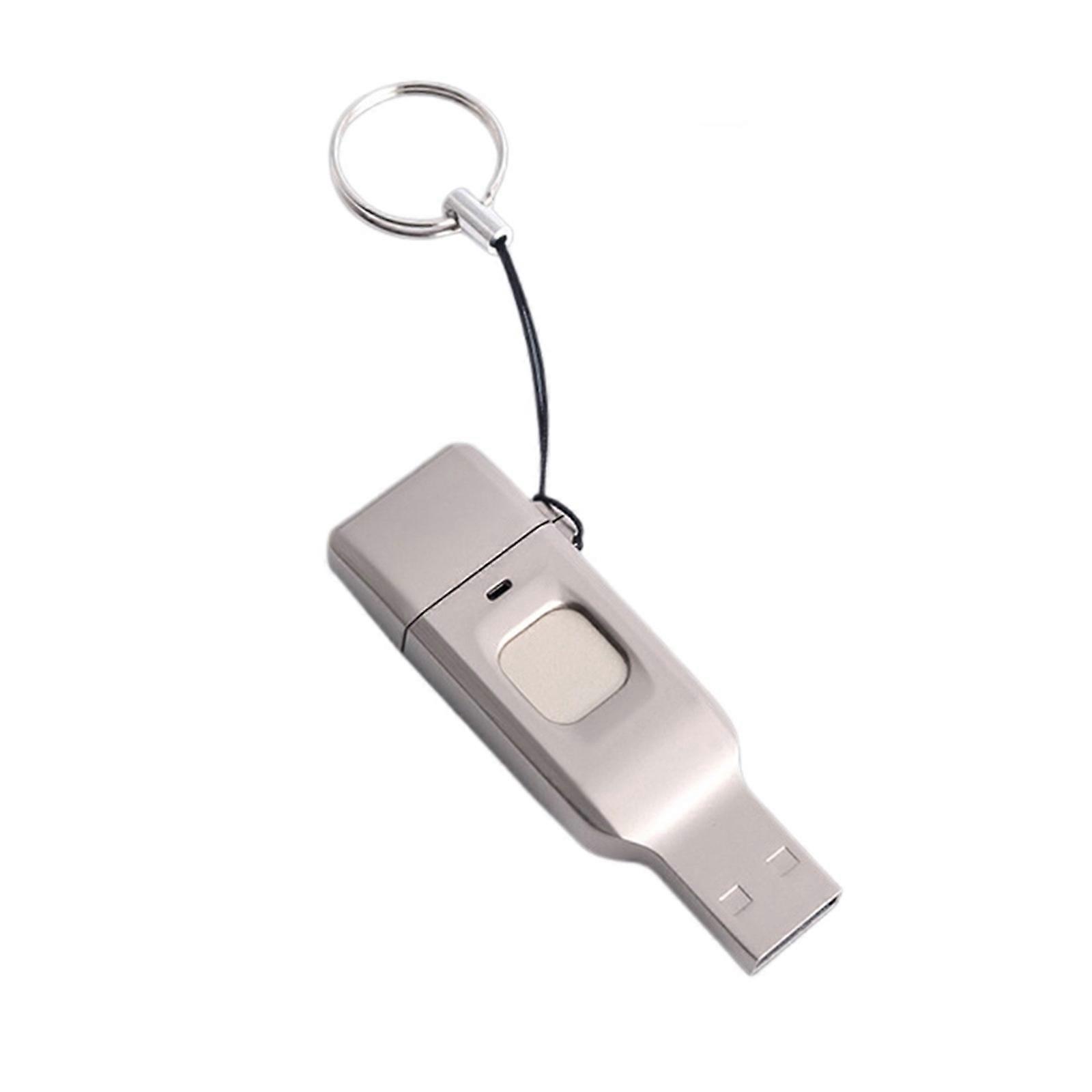 Güvenli Biyometrik USB Bellek, Tip C ve USB A Çift Bağlantı Uyumluluğu, Su Geçirmez Tasarım, Hızlı Aktarım Hızı, Kompakt Depolama, Çok Renkli