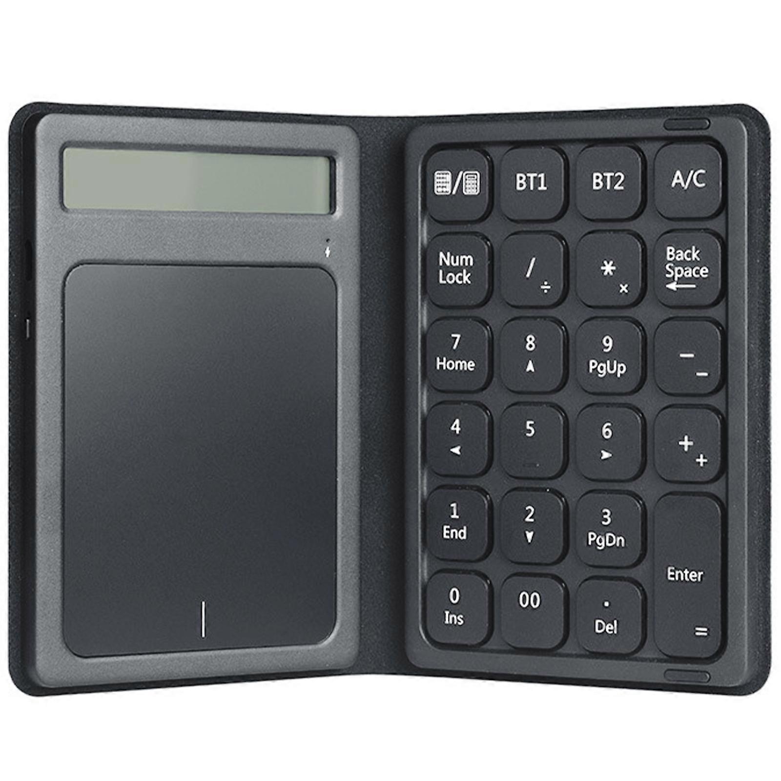 Space Efficient Pliable Keyset Calculator Touchpanel Number Pad Combination ABS+PU Build For Dense Workspaces Multicolor