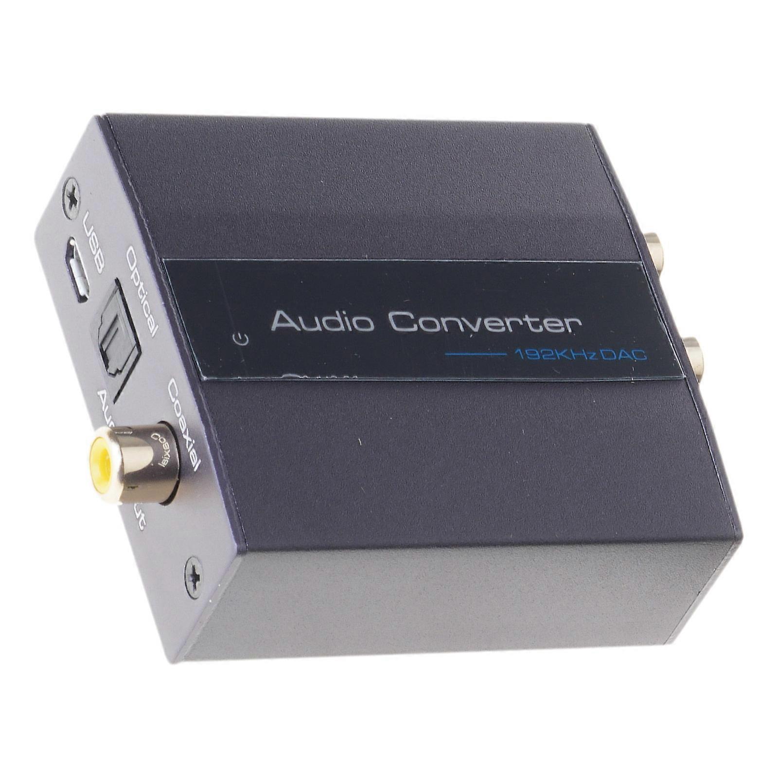 Coaxial to Analog Auditory Converter 192kHz  for Professional and Home Auditory Use Multicolor