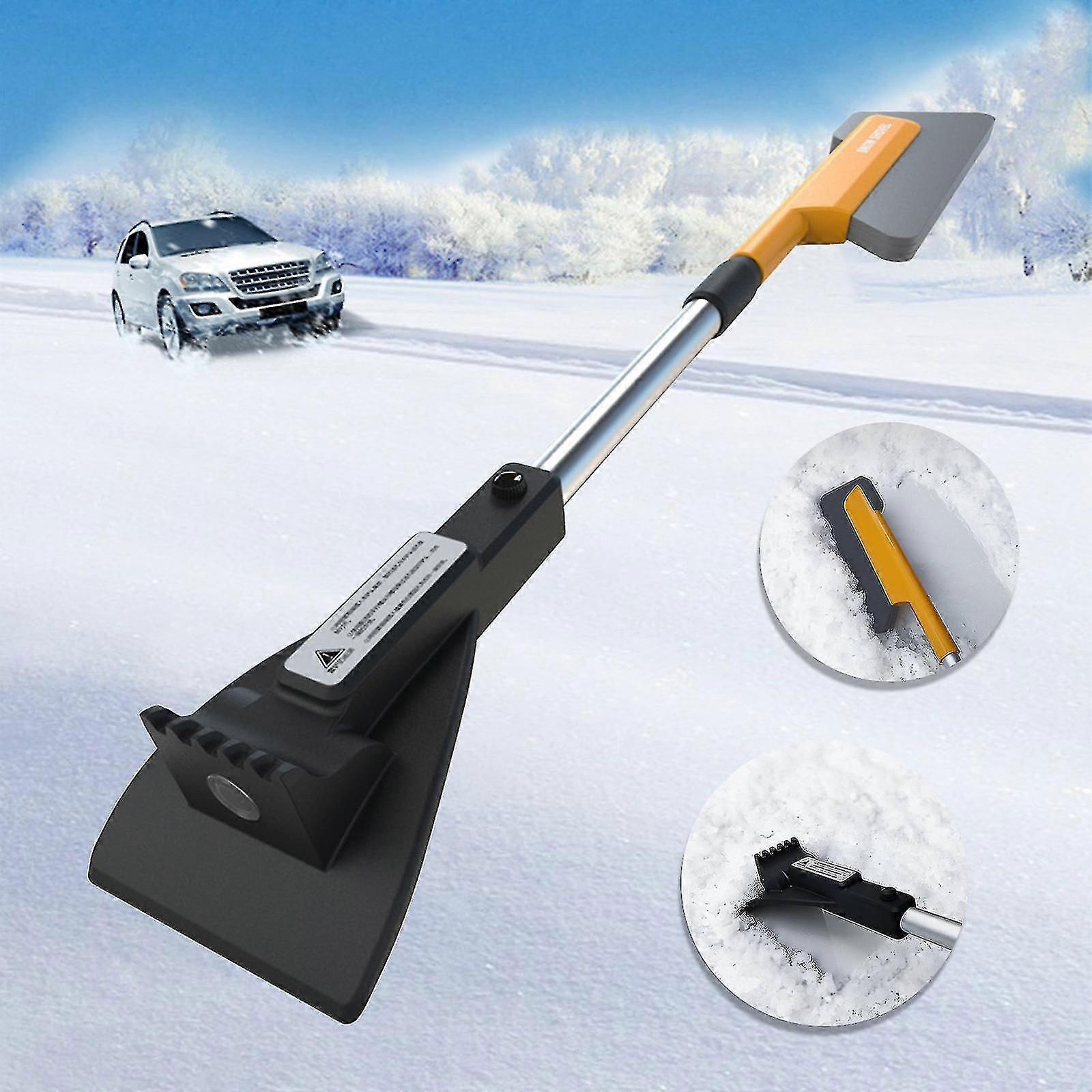 Snow Removal, Ice Shovel, Scraper, Telescopic Multifunctional Removal Tool (without Light)reading Light Oil Lamp