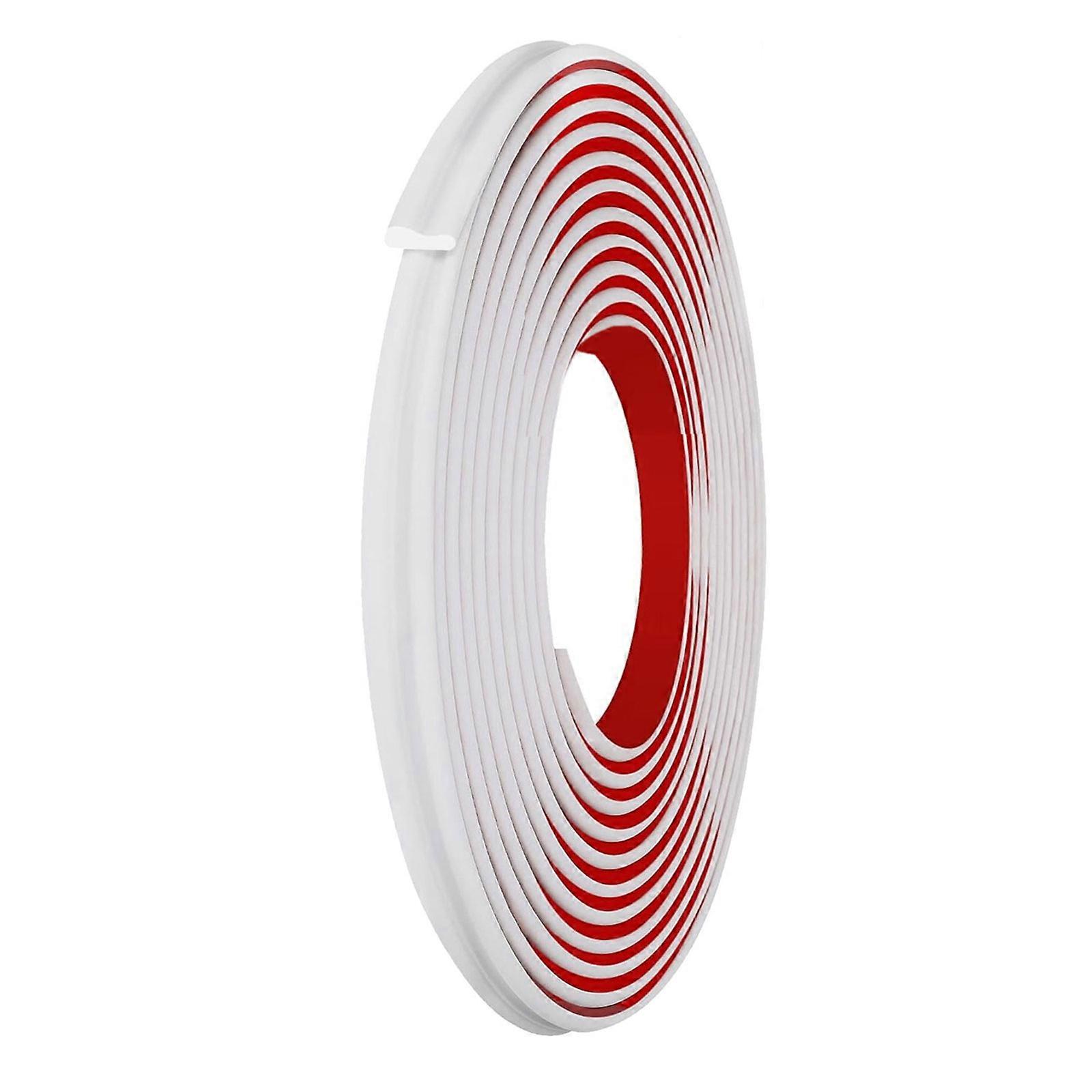 شرائط واقي حافة الطاولة الزاوية المقاومة للماء تقليم الجدار الزخرفية مثالية للتصميم الداخلي سريع بسهولة تحديثات المنزل أبيض