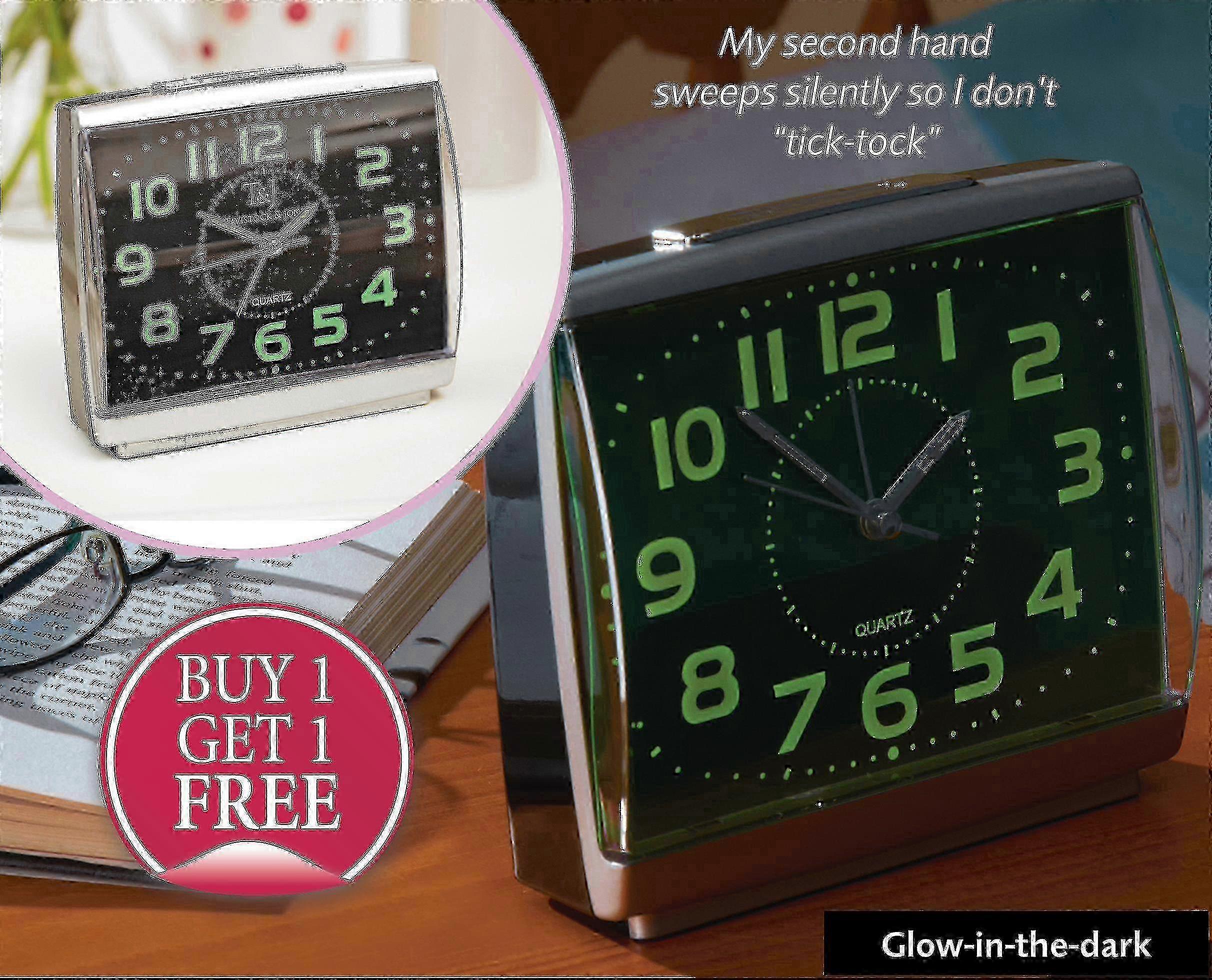 Easy-to-read Glow-in-the-dark Clock | Night Glow Luminescent X-large Easy-to-read Numbers And Hands