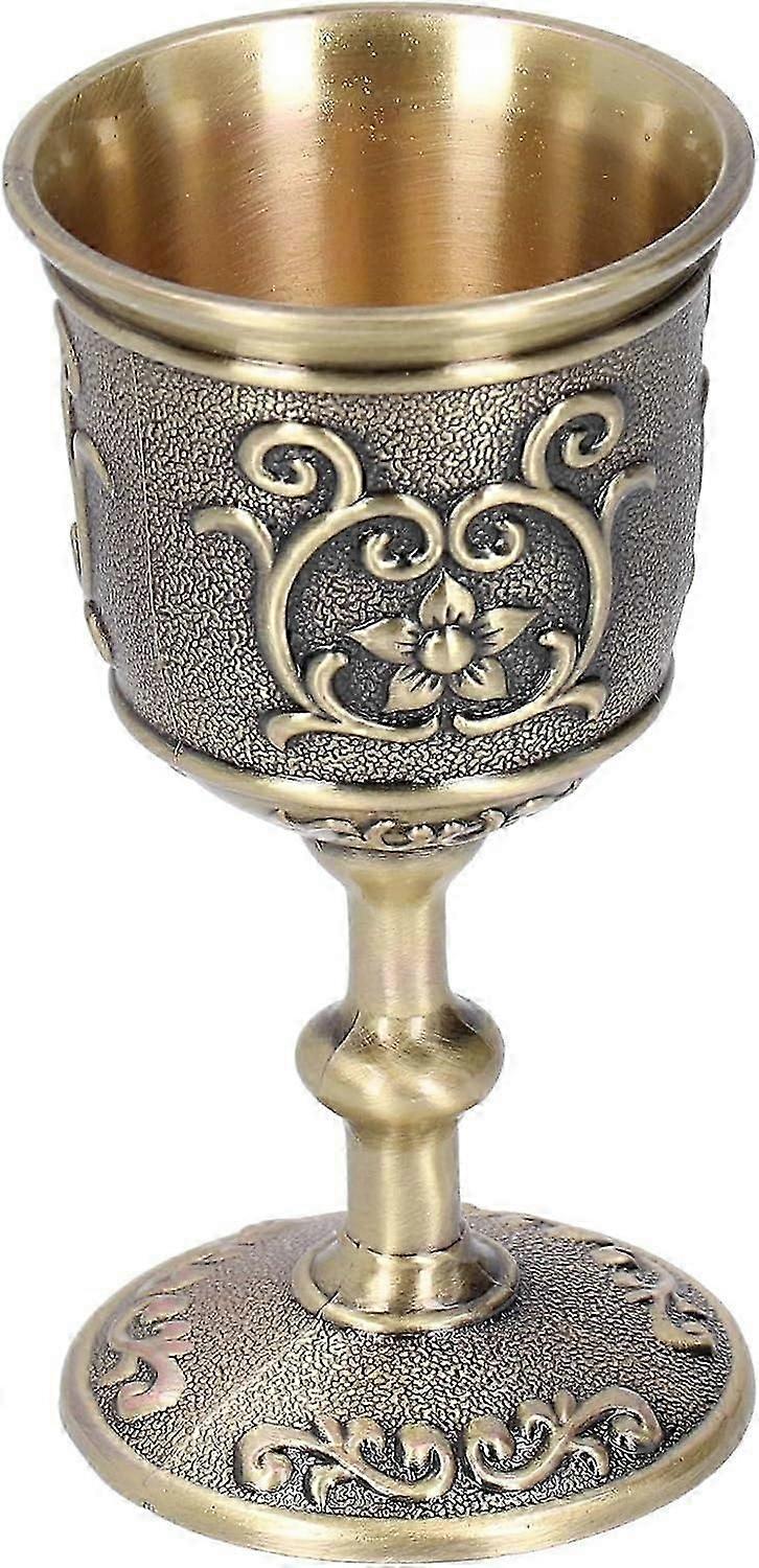 2025 Suitable Chalice Goblet, Exquisite Wine Goblet, Decorative Bronze Practical Whiskey for Wine(Large)
