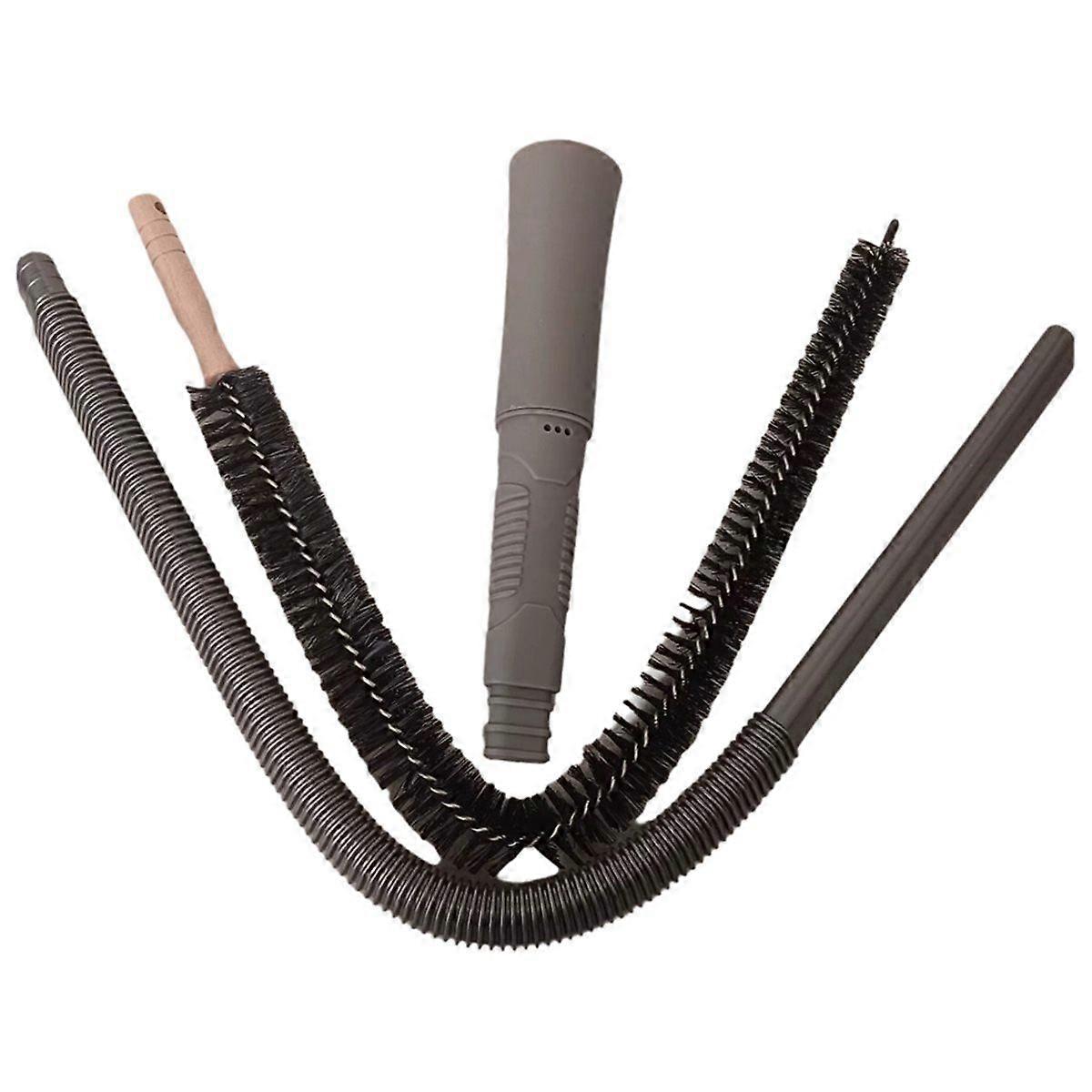 Dryer Vent Cleaner Kit with Vacuum Attachment Stretch Universal Connector Lint Brush for All Vacuum