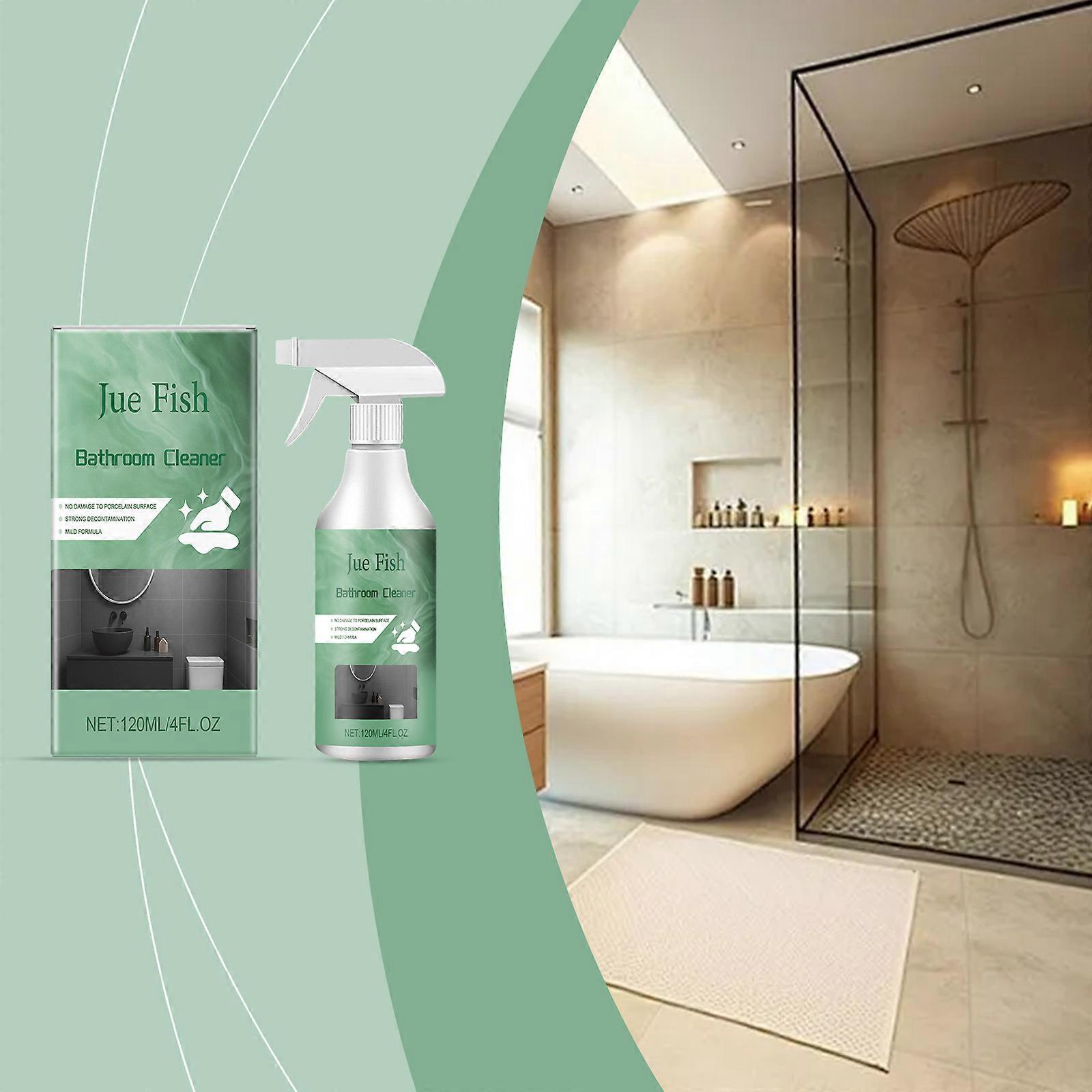 Jue Fish Multi-Functional Bathroom Cleaner, Household Multi-Purpose Spray Cleaner For Removing Grease And Scale