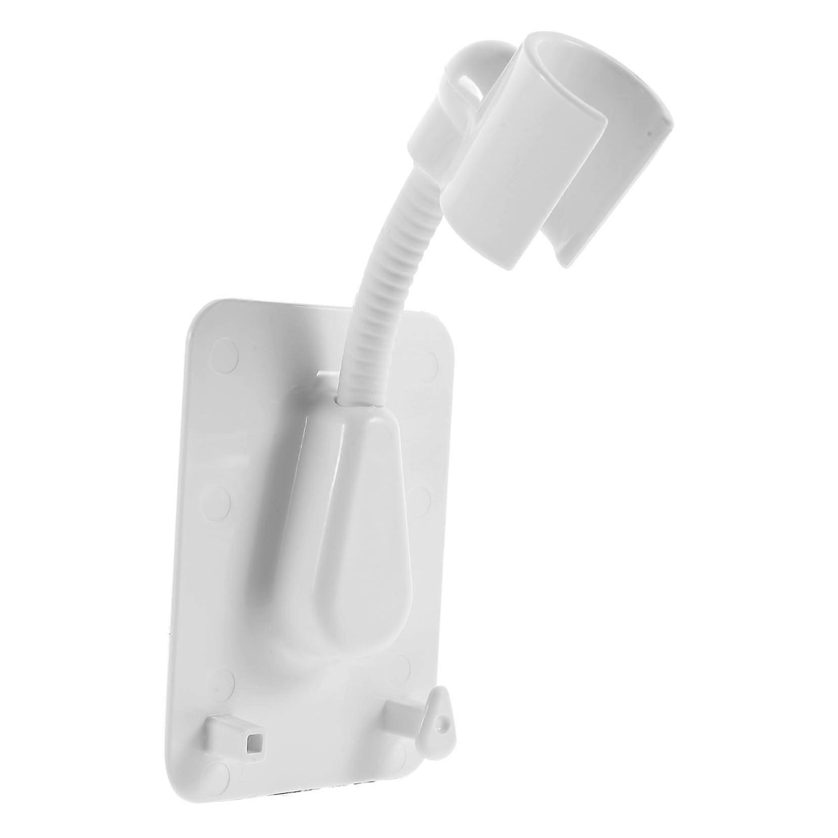 Handheld Shower Head Holder Adjustable Wall Mount Bracket Strong Bearing Capacity Universal Fit White