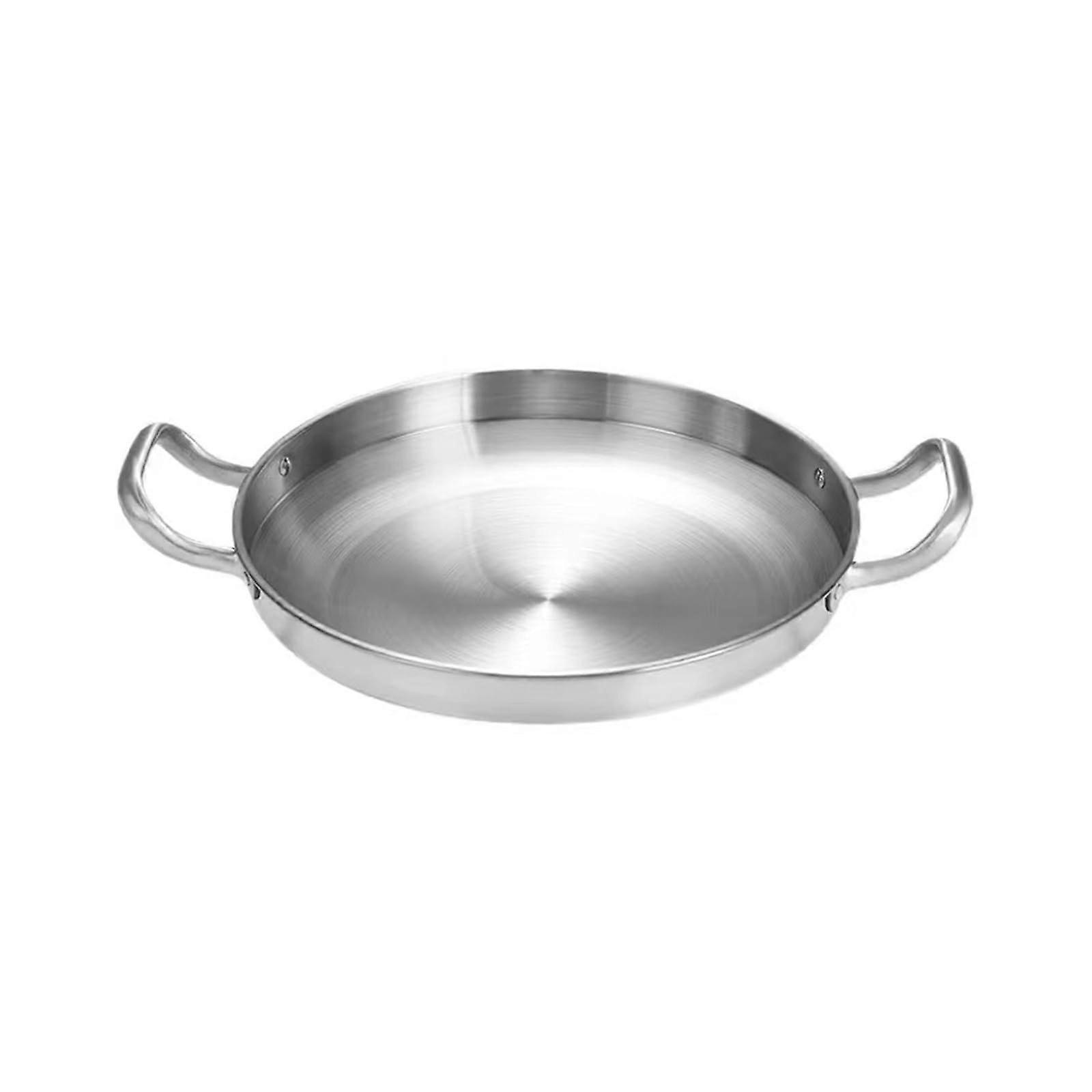 Steel Frying Pan 20cm with Double Handles for Even Heat Distribution Cooking in Kitchen