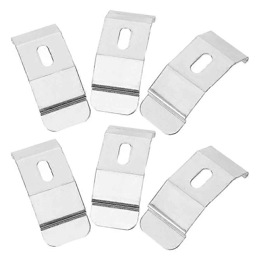 Replacement Bracket For Blinds Secure Fixing Vertical Blind Clips Metal Mounting Brackets Residential Users 5.50X2.00X0.20CM 6Pcs