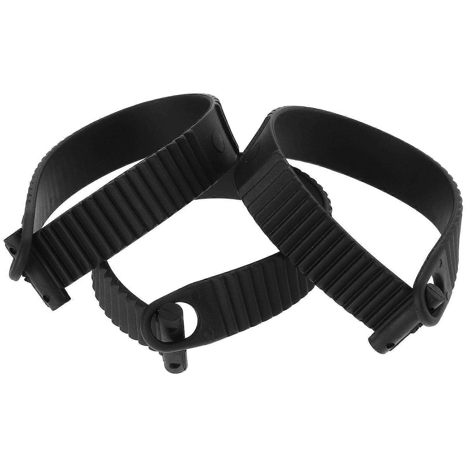 Svarte gummistropper til biltakfester for sykler, sett med 3 deler