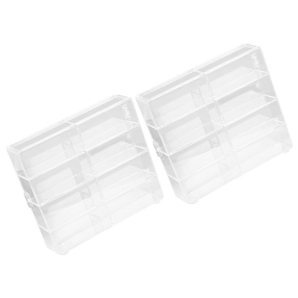 Model Display Case for Storage Use 2Pcs Acrylic Transparent Display Cube