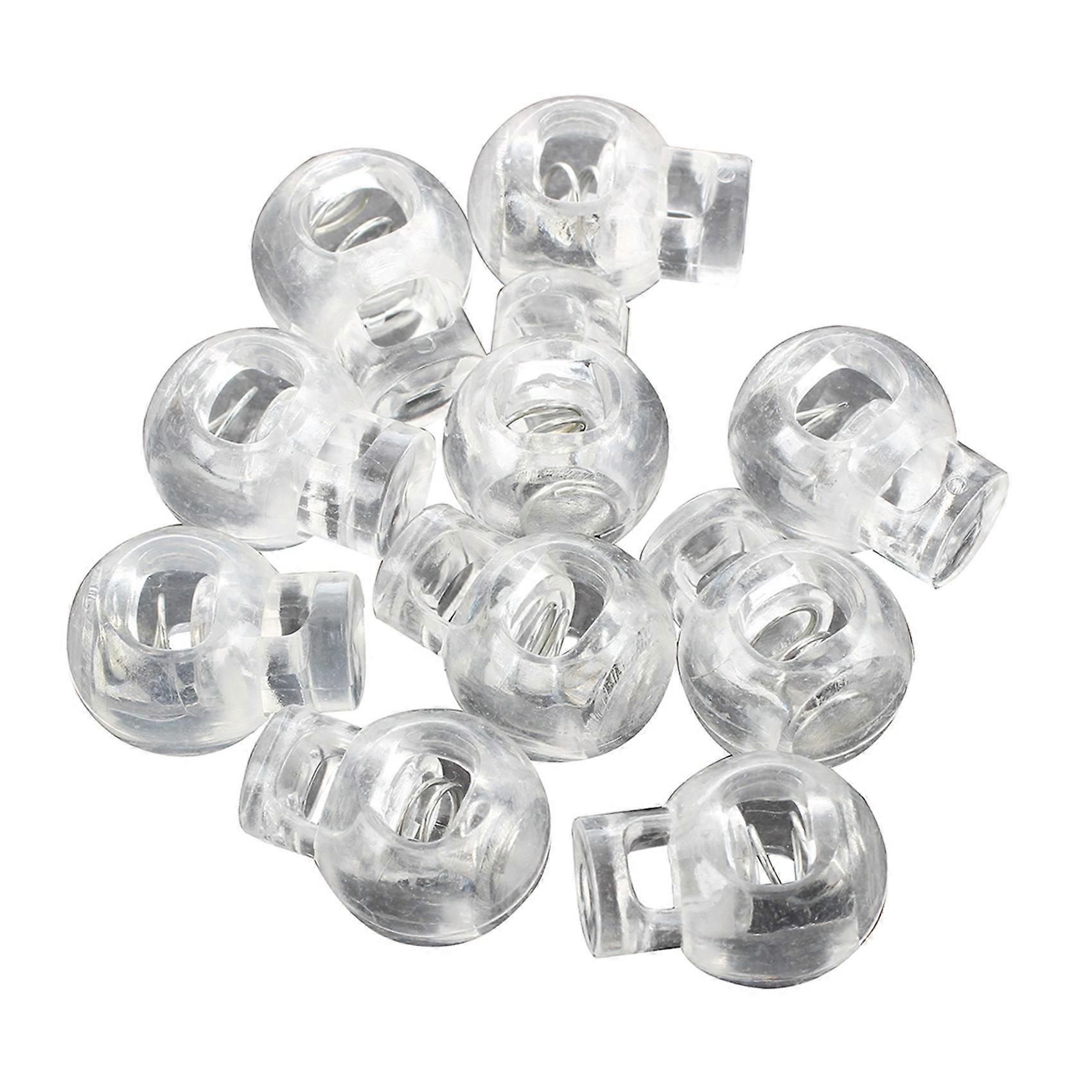 Plastic Toggle Spring Stop Single Hole String Cord Locks 100 Pcs
