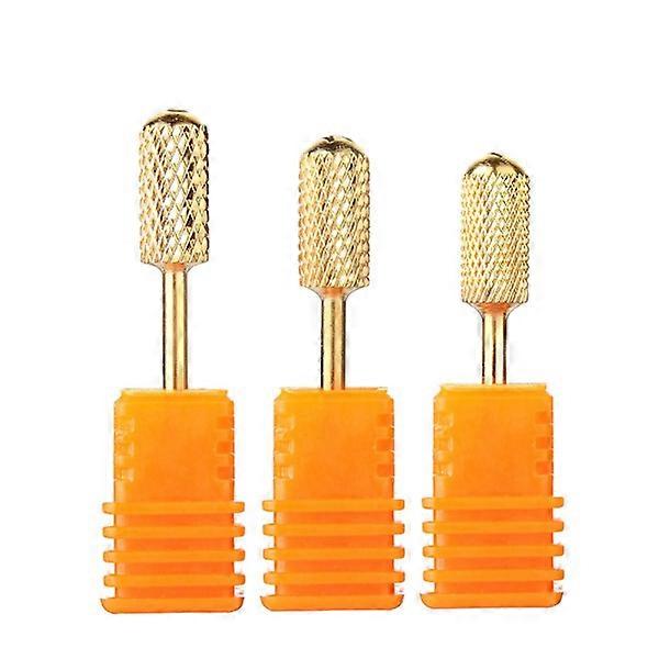 Bits for electric file - Gold - Rounded Gold Medium grit