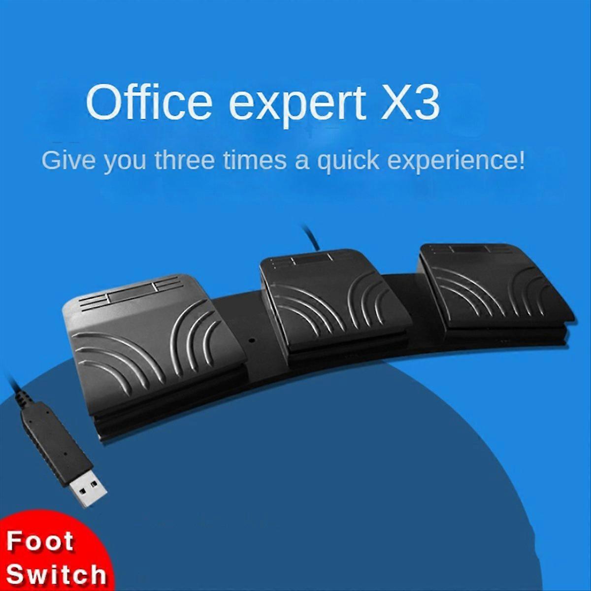 USB دواسة القدم PC ثلاثي القدم التبديل لوحة المفاتيح دواسة للوحة مفاتيح الكمبيوتر