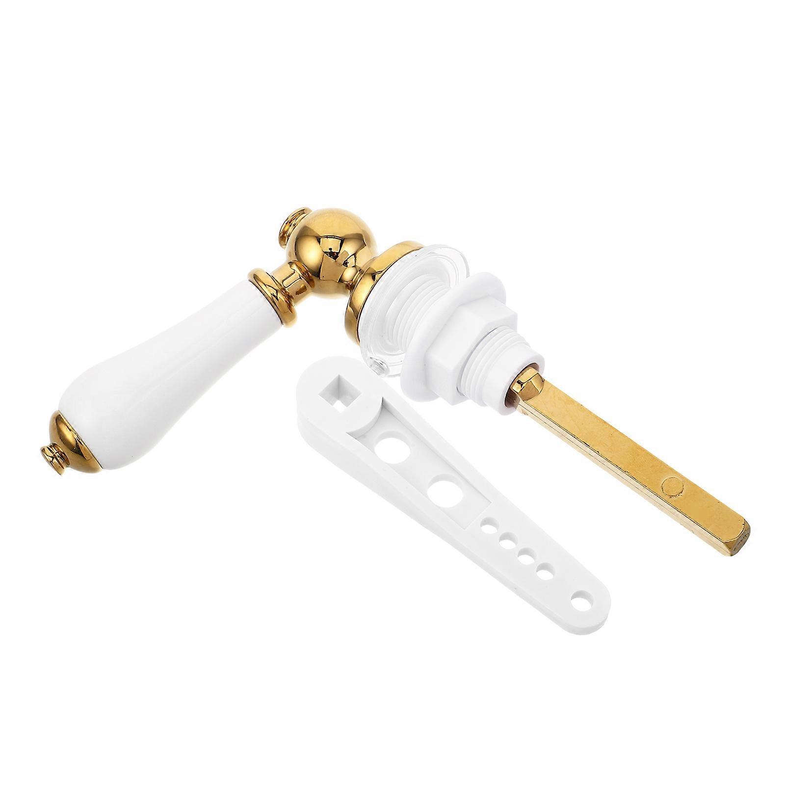 Ceramic Toilet Handle for Front Mount Flush Lever Replacement 1Set Included