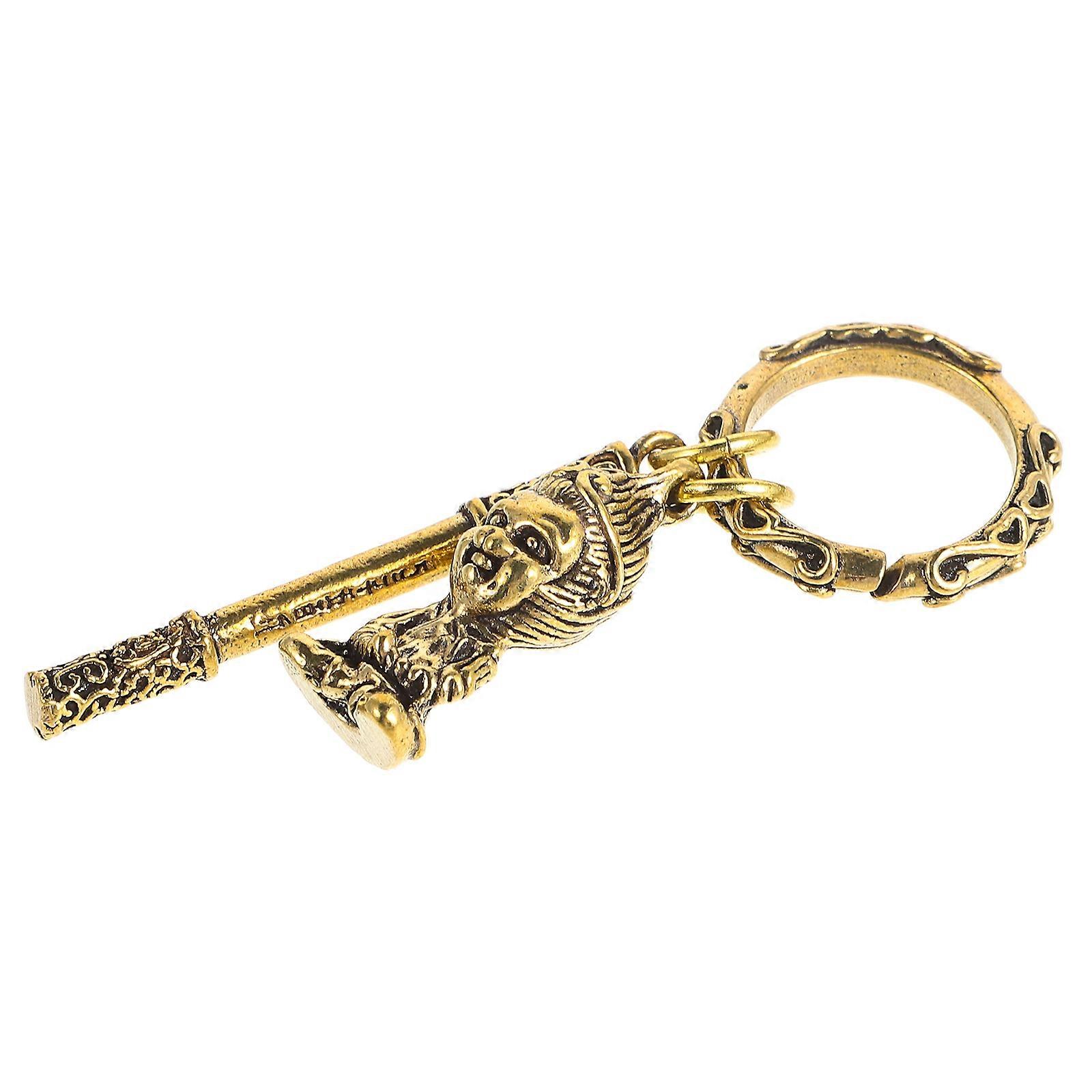 Statue Keychain Made of Brass for Decoration with Zodiac Monkey