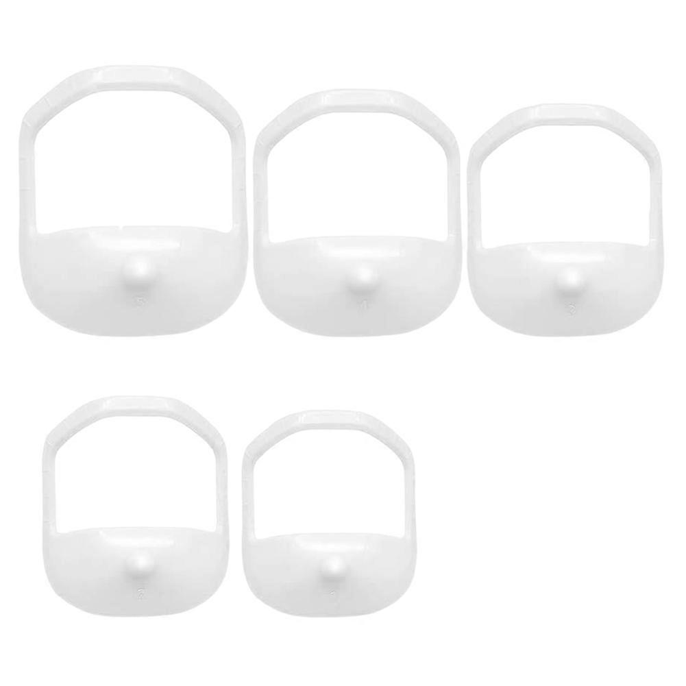 5Pcs Beard Styling Template French Beard or Goatee Shaving Template Whisker Shaping Tool White