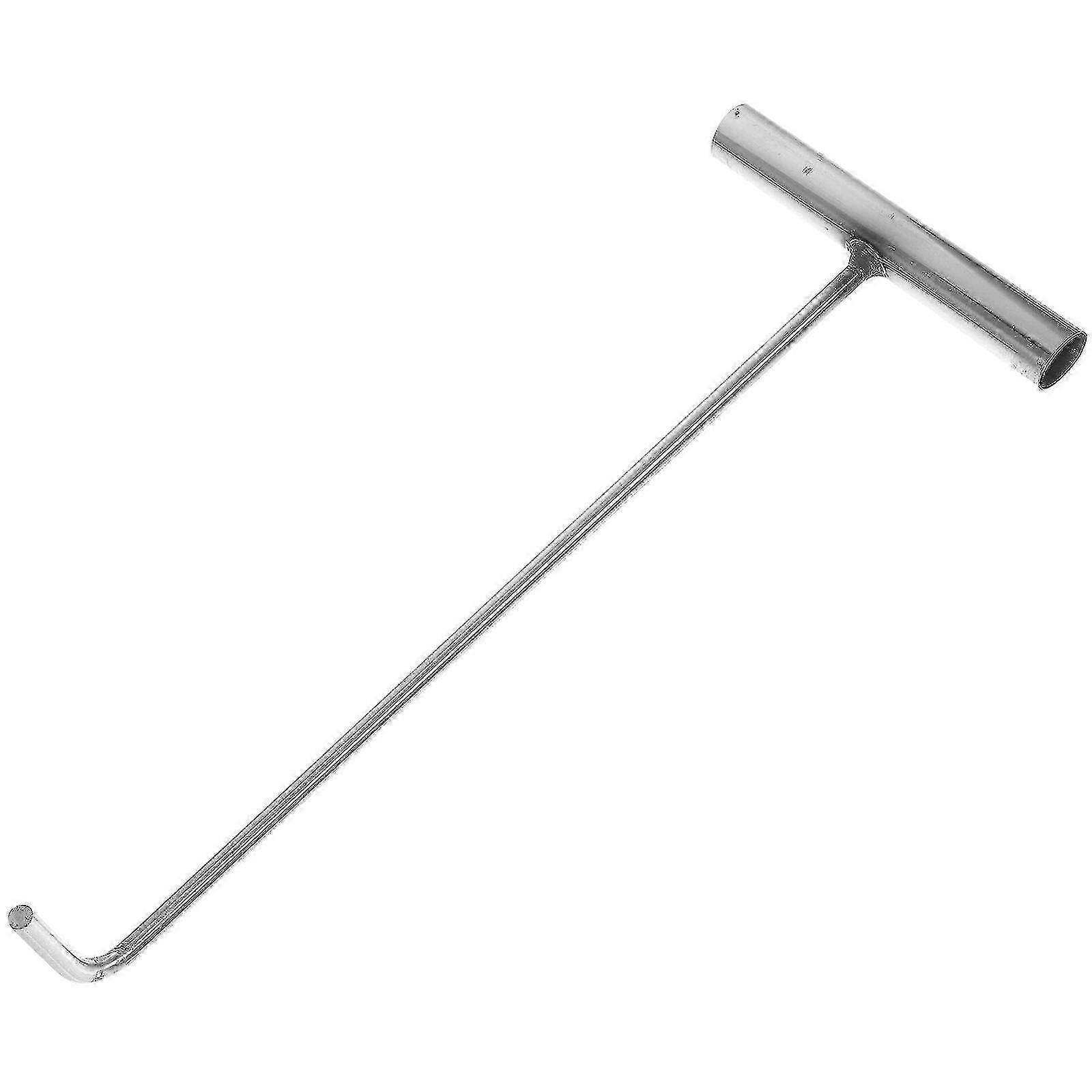 T-Shape Pull Hook for Manhole Covers, Stainless Steel Lifter Tool
