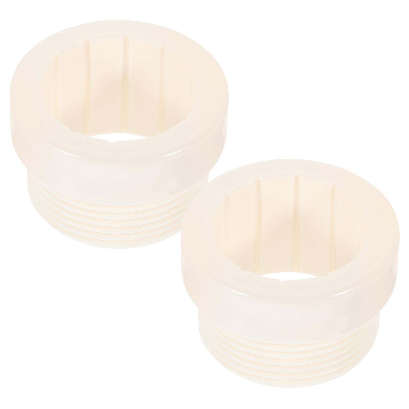 Pool Umbrella Threaded Adapter for Durable Stabilizing 4Pcs White