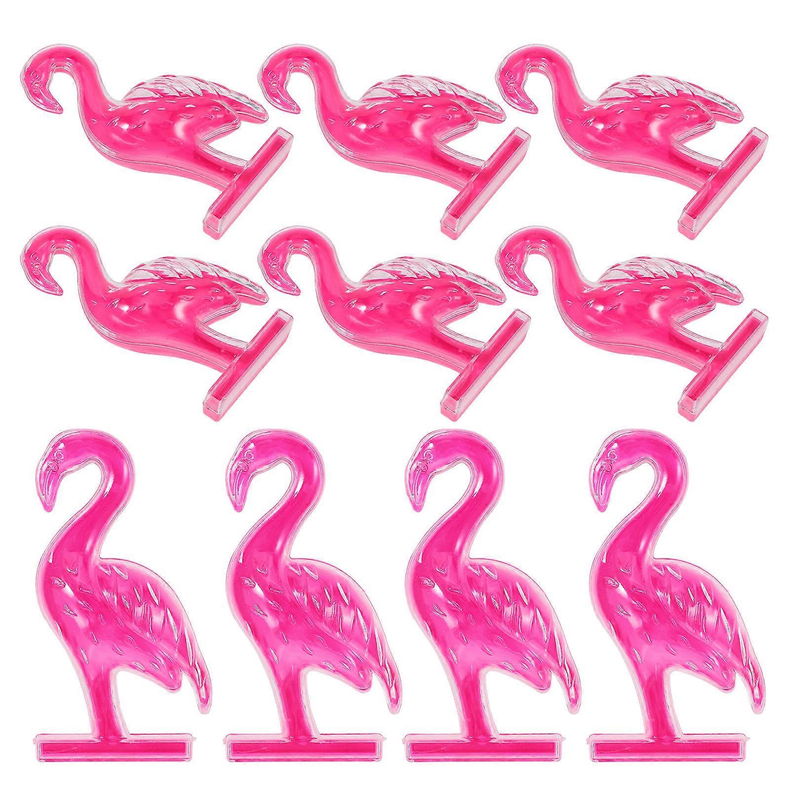 Flamingo Shape Plastic Candy Box Snack Container for Storage 12Pcs