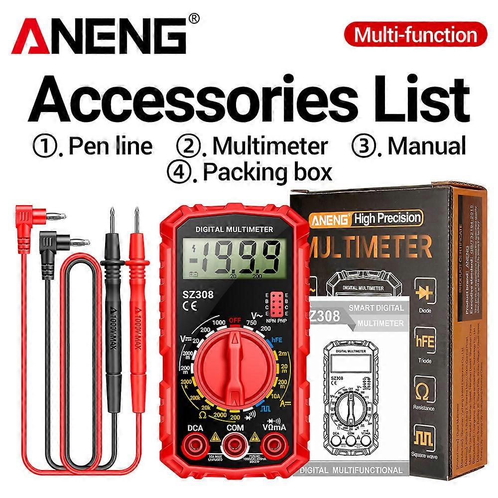 ANENG SZ308 Digital Multimeter   AC/DC Current Meter Voltage Resistance Meter Electrician LCD Backlight Ohm Square Wave Test