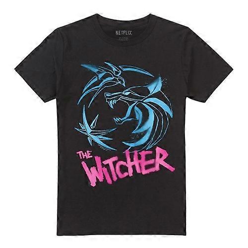 The Witcher Unisex Adult Spray Crest Graffiti T-Shirt