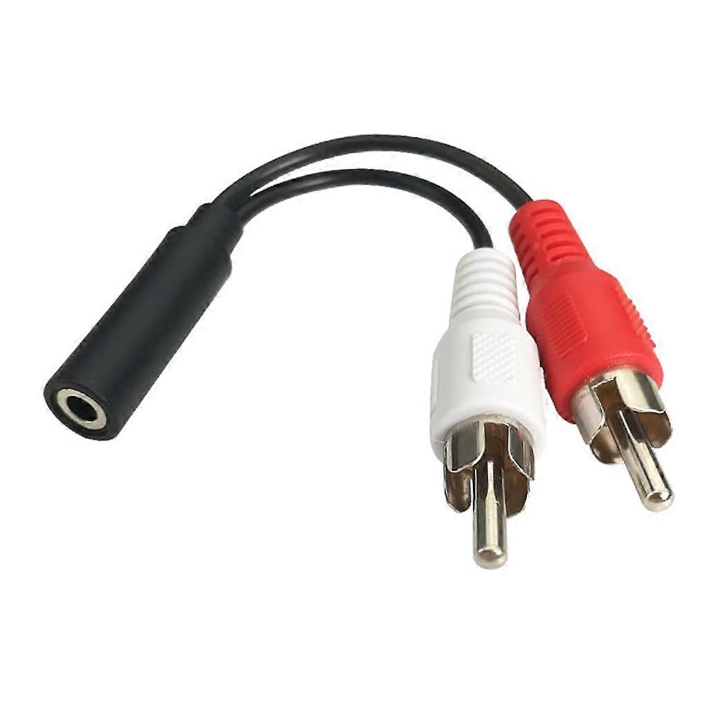 3.5mm to RCA Audio Cable Splitter for Home Theater Speakers and Amplifiers Quick Connection