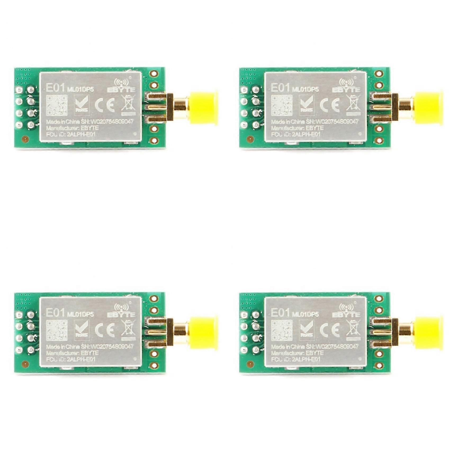 4X E01-ML01DP5 NRF24L01P+PA+LNA 2.4G Wireless Transceiver Module 2500M Remote Control RF Wireless Module