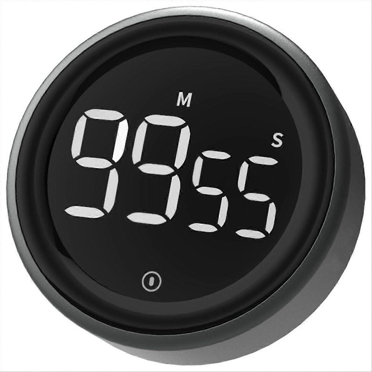 Digital Kitchen Timer with Visual Countdown, Count Up, Loud Alarm, and Magnetic Backing for Enhanced